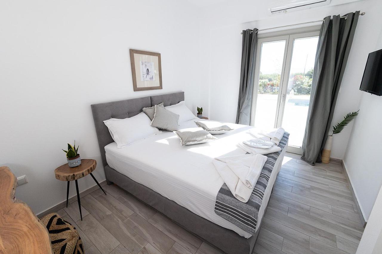 White Pearl Villa Naxos With Private Swimming Pool Naxos City Exterior foto